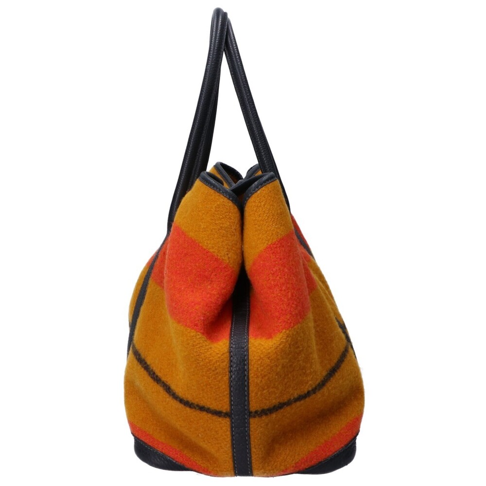 HERMES Mustard Orange Black Garden Party 36 PM - Picture 4 of 9